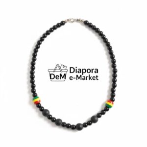 collier classique onde noir (style ras du cou)